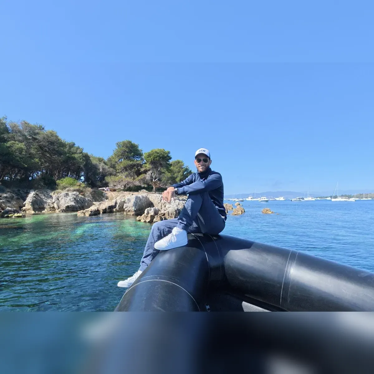 Bay of Cannes seen from the sea